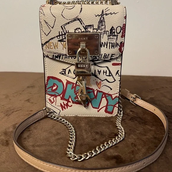 DKNY Elissa Crossbody Graffiti Bag - Picture 1 of 9